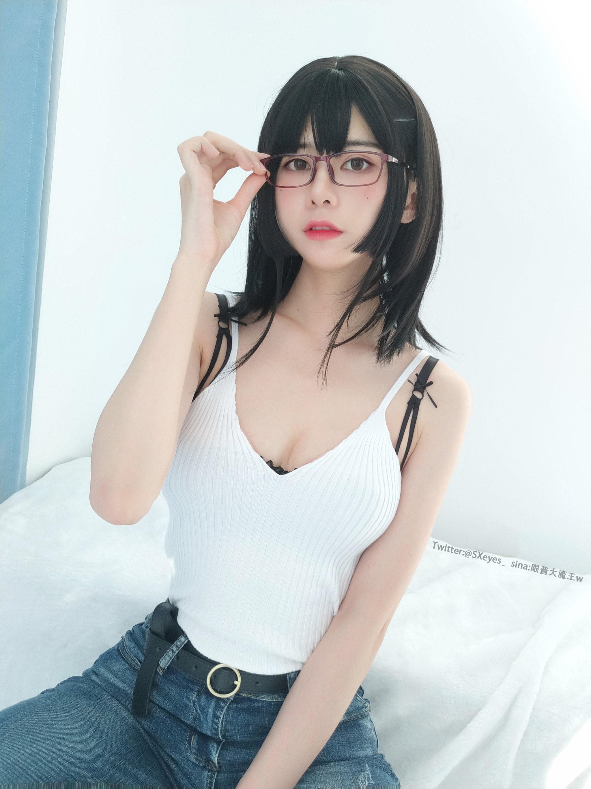 图片[1]-眼酱大魔王w – NO.053牛仔裤 [32P164M]-XikXak